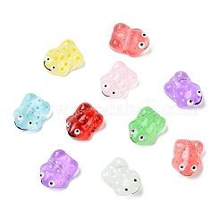 16 шт. 8-х цветные прозрачные стеклянные эмалевые бусины&nbsp;GLAA-CJ0002-66