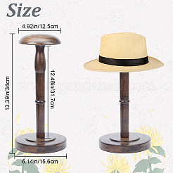 Вешалка для шляп в форме деревянного стебля в форме купола&nbsp;ODIS-WH0001-46A