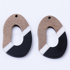 Подвески из смолы и ореха RESI-N025-002A-B02