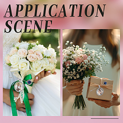 Наборы для самостоятельного изготовления свадебных значков на лацкан&nbsp;DIY-UN0007-85