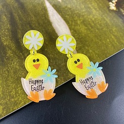 Пасхальные акриловые серьги-подвески&nbsp;FS-WG11C22-01