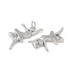 Латунные микро проложить кубического циркония подвески KK-E068-VB138