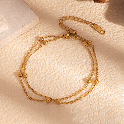 Винтажные двухрядные браслеты из нержавеющей стали 304 LR9145