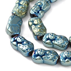 Гальванические нити из синтетических немагнитных гематитовых бусин G-F767-03C