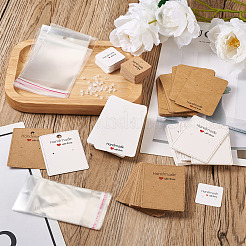 150 шт. 6 бумажные карточки для демонстрации сережек CDIS-BT0001-01