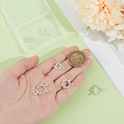 6 шт. 3 стиля пружинных кольцевых застежек из нержавеющей стали 304 FIND-UN0061-27