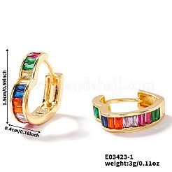 Латунные серьги-кольца в форме сердца JW2174-1