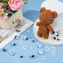 80 шт. 3 вида пластиковых глаз для поделок&nbsp;DIY-PH0034-45