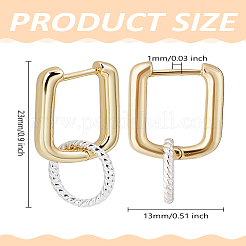 Серьги-кольца из латуни для женщин&nbsp;EJEW-LP00001