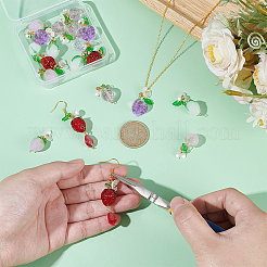 10 шт. 5-х цветные подвески из стекла&nbsp;PALLOY-AR00014