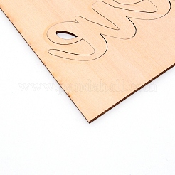 Украшения из дерева WOOD-WH0107-20