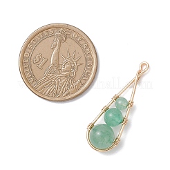 4 шт. 4 стильных подвески из окрашенного натурального кварца&nbsp;PALLOY-TA00347-02