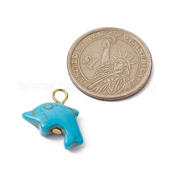 Синтетические бирюзовые подвески&nbsp;PALLOY-JF02371-02