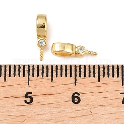 Латунные микро-паве кубические цирконии штифты булавки подвески&nbsp;KK-Z146-21G