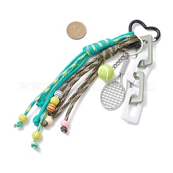 Подвесные украшения в виде ракетки для бадминтона из сплава&nbsp;HJEW-JM04271