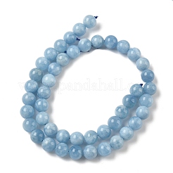 Природные Аквамарин бисер нитей G-D327-C03-8mm