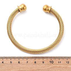 Браслеты-манжеты из нержавеющей стали 304&nbsp;BJEW-P310-17G