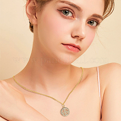 Латунные микропаве прозрачные подвески с фианитом KK-BC0013-89