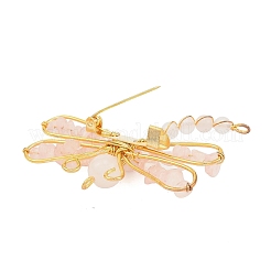 Броши из натуральных драгоценных камней JEWB-H034-01G