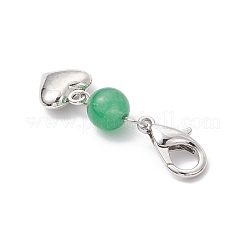 7 шт. чакра круглая подвеска из натурального белого нефрита HJEW-JM03192