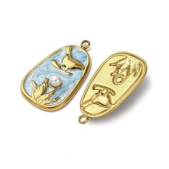 Подвески из нержавеющей стали 304 с эмалью STAS-P406-27A-G