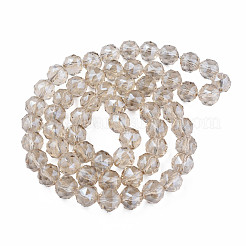 Стеклянные бусины с гальваническим покрытием EGLA-N002-34B-F02