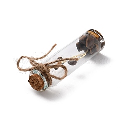 Мини-бутылочки для желаний из натурального хрусталя и камня&nbsp;G-C232-05C