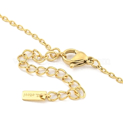 Ионное покрытие(ip) 304 нержавеющая сталь подвески ожерелье для женщин&nbsp;NJEW-A027-04G