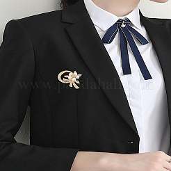 1 шт. броши в форме венка из цинкового сплава со стразами&nbsp;JEWB-LP0004-26