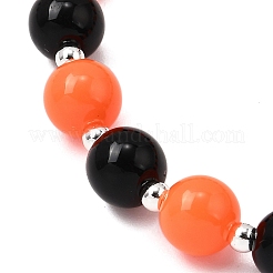 5шт 5 цвета браслеты из сплава с подвесками на Хэллоуин BJEW-JB12055