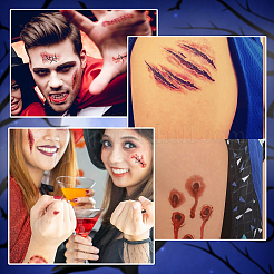 27шт. съемные временные татуировки на шрамах DIY-SP0005-66B