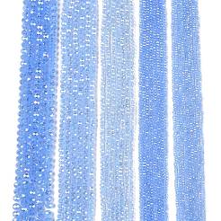 Стеклянные бусины с гальваническим покрытием  EGLA-A044-J2mm-B03