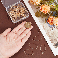 70 шт. Латунные серьги-кольца KK-BBC0014-95