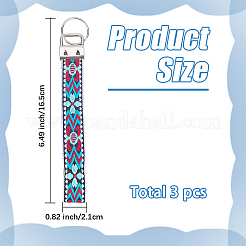 Брелок из железа с полиэстеровой окантовкой KEYC-WH20054-011A