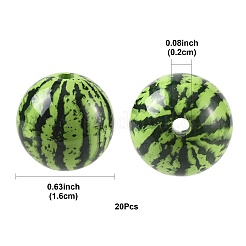 20 шт. Непрозрачные акриловые бусины&nbsp;MACR-FS0002-28B