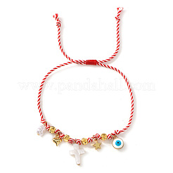 Регулируемые браслеты из латунных звеньев и подвесок.&nbsp;CW8626