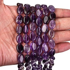 Природный аметист плоские овальные пряди шарик G-M206-20