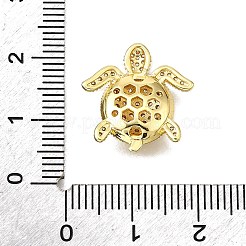 Латунные микропаве из прозрачного кубического циркония KK-V011-57G