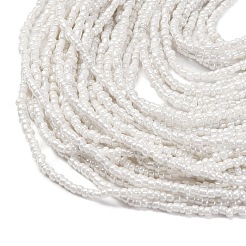 Многорядные ожерелья из стеклянных бусин в стиле бохо для женщин NJEW-G149-01D