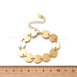 Браслеты-цепочки в форме ракушки из нержавеющей стали 304 для женщин BJEW-S165-03G