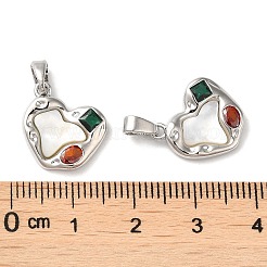 Латунные микро проложить кубического циркония подвески&nbsp;KK-P239-11P