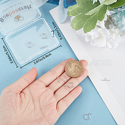 5 комплект из 925 серебряных колец с застежкой-тогл&nbsp;STER-BBC0002-18