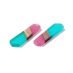 Подвески из прозрачной смолы и ореха&nbsp;RESI-M027-06K