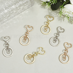 18 шт. 3-х стильные застежки из сплава для брелка&nbsp;KEYC-SP0001-49B