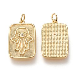 Латунные микропаве прозрачные подвески с фианитом ZIRC-I044-51G