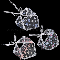 3шт. 3-х цветный полиэстеровый треугольный платок&nbsp;AJEW-CY0001-69