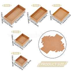 10 шт. 5 бумажные коробки CON-BC0002-32B