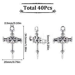 40 шт. Подвески из сплава в тибетском стиле FIND-SC0006-43