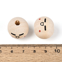 Набивные шима деревянные бусины&nbsp;WOOD-T033-02F