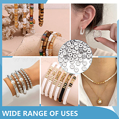 150 шт. латунные бусины-разделители с покрытием из розового золота&nbsp;KK-PH0010-92P